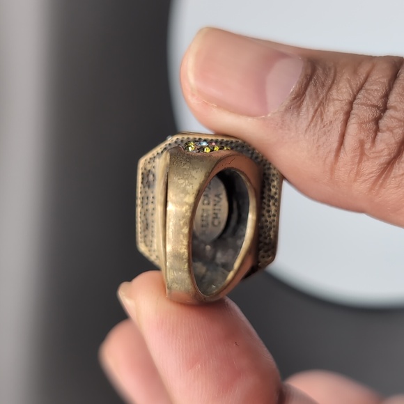 Heidi Daus| Purple Amethyst With Tricolored Crystal Accents Octagon Ring - Picture 9 of 10